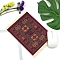 Rubber with Velvet Cloth Mouse Pad, Customization Mouse Pad, Bohemian Element Rectangle, Brown, 270x180x2mm
