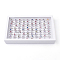 Alloy Cubic Zirconia Finger Rings, Solitaire Ring, Solitaire Ring, Size 6~9, Mixed Color, Size 6~9, 16~19mm, 100pcs/box