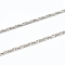 Tarnish Resistant 304 Stainless Steel Boston Link Chains, Stainless Steel Color, 0.9x0.8mm