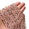 Natural Pink Opal Beads Strands, Faceted, Round, 2mm, Hole: 0.5mm, about 205pcs/strand, 15.24 inch(38.7cm)