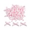 Polyester Costume Accessories, Bowknot, Misty Rose, 16x19x3mm