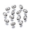 Tarnish Resistant 201 Stainless Steel Corrugated Beads, Oval, Stainless Steel Color, 5x4mm, Hole: 1.5mm