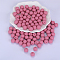 Round Silicone Focal Beads, Old Rose, 15mm, Hole: 2mm