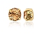 Preciosa® MAXIMA Crystal in Sew-On Cup, Czech Crystal, 719 37 080 Chaton(Round), Golden, 10330 Lt.Col.Topaz, SS34(7.05~7.25mm)
