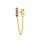 925 Sterling Silver Tassel Earrings Moon/Flower Earrings
