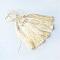 Polyester Tassel Decorations, Pendant Decorations, Lemon Chiffon, 130x6mm, Tassel: 70~90mm