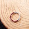 316L Stainless Steel Micro Pave Cubic Zirconia Hoop Nose Rings, Ring, Inner Diameter: 10mm, Pin: 1.2mm