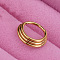 316L Stainless Steel Hoop Nose Rings, Golden, 8mm, Pin: 1.2mm