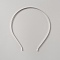 Carbon Steel Hair Bands for Women Girl, Platinum, 142x122x3.5~4mm