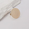 Geometric Zinc Alloy Statement Rings for Women, Flat Round, 27mm