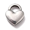 Non-Tarnish 304 Stainless Steel Charms, Heart, Stainless Steel Color, 11x9x3mm, Hole: 3x3.5mm