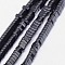 Electroplate Non-magnetic Synthetic Hematite Beads Strands, Triangle, Grade A, Black Plated, 3x3x1mm, Hole: 1mm, about 400pcs/strand, 16 inch