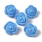 Food Grade Eco-Friendly Silicone Beads, Rose, Dodger Blue, 20.5x12.5mm, Hole: 2mm