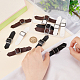 12 комплект пряжек из искусственной кожи 3 цветов DIY-FG0004-17-3