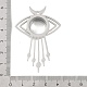 Большие подвески-медальоны из нержавеющей стали 304 STAS-S132-12P-02-3