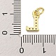 Буквица из латуни с подвесками из кубического циркония KK-Q814-26L-G-3