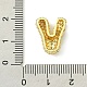 Подвески из латуни с покрытием из прозрачного кубического циркония KK-S378-01G-V-3