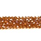 Прозрачные стеклянные бусины гальваническим пряди EGLA-A039-T3mm-B28-1