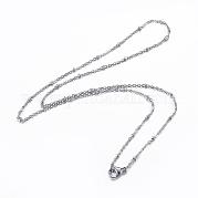 Ожерелья из нержавеющей стали 304 NJEW-P147-06P