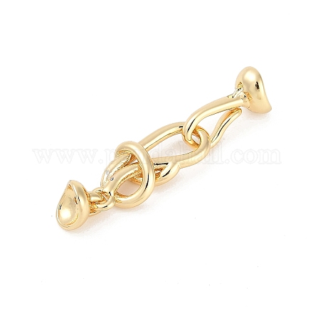 Латуни крюка и S-крючок застежки KK-U043-19G-1