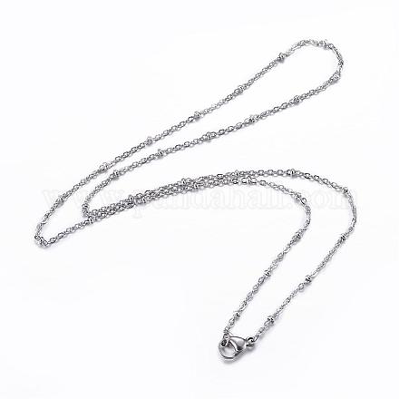 Ожерелья из нержавеющей стали 304 NJEW-P147-06P-1