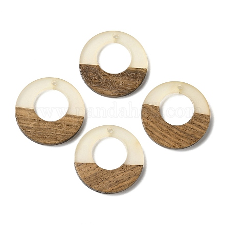 Люминесцентное свечение в темной подвеске из дерева и смолы WOOD-H104-16-1