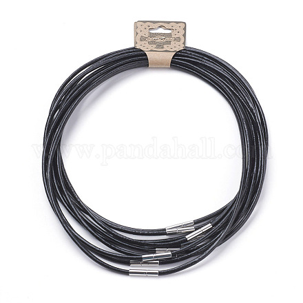 Коровья кожа ожерелье шнура материалы MAK-G003-06B-1