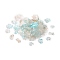 DIY Baroque Jewelry Making Finding Kit, Including Transparent Gradient Acrylic Charms and Beads, Mixed Shapes, Cyan, 9~40x10~33x3~12mm, Hole: 1~3mm, 1111pcs/500g