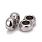 Non-Tarnish 304 Stainless Steel Multi-strand Links, For Leather Cord Bracelets Making, Stainless Steel Color, 4x12x7mm, Hole: 4mm