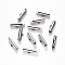Tarnish Resistant 304 Stainless Steel Slide On End Clasp Tubes, Slider End Caps, Stainless Steel Color, 6x20x4mm, Hole: 3x1.5mm, Inner Diameter: 3mm
