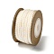 12M 3-Ply Polyester Cotton Cord, Floral White, 2.5mm, about 13.12 Yards(12m)/Roll