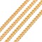Brass Twisted Chains, Curb Chains, Unwelded, with Spool, Oval, Lead Free & Cadmium Free, Golden, 1.8x1x0.36mm, about 92m/roll