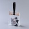 Plastic Transparent Gift Bag, Storage Bags, Self Seal Bag, Top Seal, Rectangle, with Cartoon Card and Sling, Hole and Nail, Bisque, 21.5x10x5cm, 10set/bag