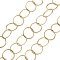 Ion Plating(IP) 304 Stainless Steel Rolo Chains, Soldered, with Spool, Golden, 13x1mm