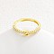 Adjustable Brass Micro Pave Clear Cubic Zirconia Finger Rings for Women, Letter, Golden, Letter Z, Inner Diameter: 16~19mm