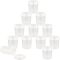 PP Plastic Medicine Attribute Box, Flip Cover, with 12 Screw Column Bottles, Rectangle, White, 19x14.5x6.3cm, Column Bottle: 42x59mm, Inner Size: 36mm, Capacity: 50ml(1.69 fl. oz), 12pcs/box.