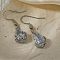 Elegant Classic Brass Cubic Zirconia Teardrop Dangle Earrings, Silver, 35x11mm