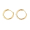 Brass Ring Hoop Earrings, Golden, 18x2mm