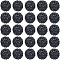 40Pcs Resin Rhinestone Beads, with Acrylic Round Beads Inside, for Bubblegum Jewelry, Black, 20x18mm, Hole: 2~2.5mm