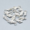 925 Sterling Silver Pendants, with Jump Ring, Conch Shell, Silver, 16x7x5mm, Hole: 4mm