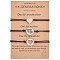 3Pcs 3 Style 430 Stainless Steel Heart Link Bracelets Set, Match Adjustable Bracelets for Best Friends Couple Family, Stainless Steel Color, 6-1/4~11-3/4 inch(16~30cm), 1Pc/style