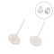 Hypoallergenic Bioceramics Zirconia Ceramic Stud Earrings, No Fading and Nickel Free, Cone, Floral White, 6mm