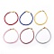 Braided Cotton Cord Bracelet Making, with 304 Stainless Steel Clasps, Golden, Mixed Color, 8-5/8 inch(21.8cm), 3mm