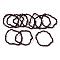 Natural Garnet Bead Stretch Bracelets, Tumbled Stone, Nuggets, Inner Diameter: 2~2-1/4 inch(5.2~5.6cm)