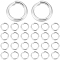 300Pcs 304 Stainless Steel Jump Rings, Open Jump Rings, Round Ring, Silver, 20 Gauge, 5x0.8mm, Inner Diameter: 3.5mm