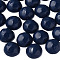 Opaque Acrylic Cabochons, Faceted, Half Round, Prussian Blue, 23x22x11mm, about 140pcs/500g