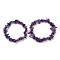 Natural Amethyst Chip Beaded Stretch Bracelet, Inner Diameter: 2~2-1/8 inch(5~5.5cm)
