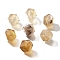 Acrylic Beads, Imitation Gemstone Beads, Polygon, Faceted, Goldenrod, 10x10x10mm, Hole: 1.5mm, about 570pcs/500g