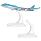 2Pcs Plastic Aircraft Bracket, Tabletop Display Easels for Model Airplane Holder, Clear, 3.6x6x5cm