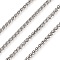 Tarnish Resistant 304 Stainless Steel Wheat Chains, with Spool, Stainless Steel Color, 4.8x3x0.8mm, about 82.02 Feet(25m)/roll